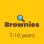 Brownies 7-10 years old logo button