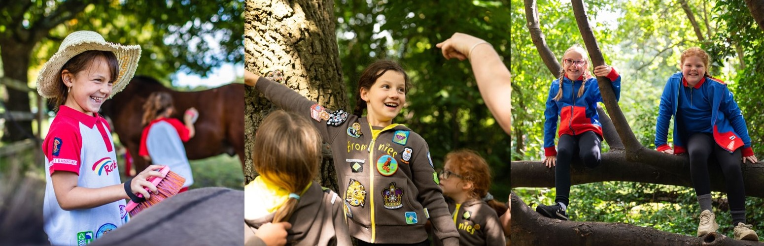 Sutton in Ashfield Rainbows, Brownies, Guides Get Involved Image and Button