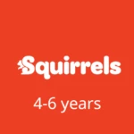 Squirrels 4-6 years old Logo Button